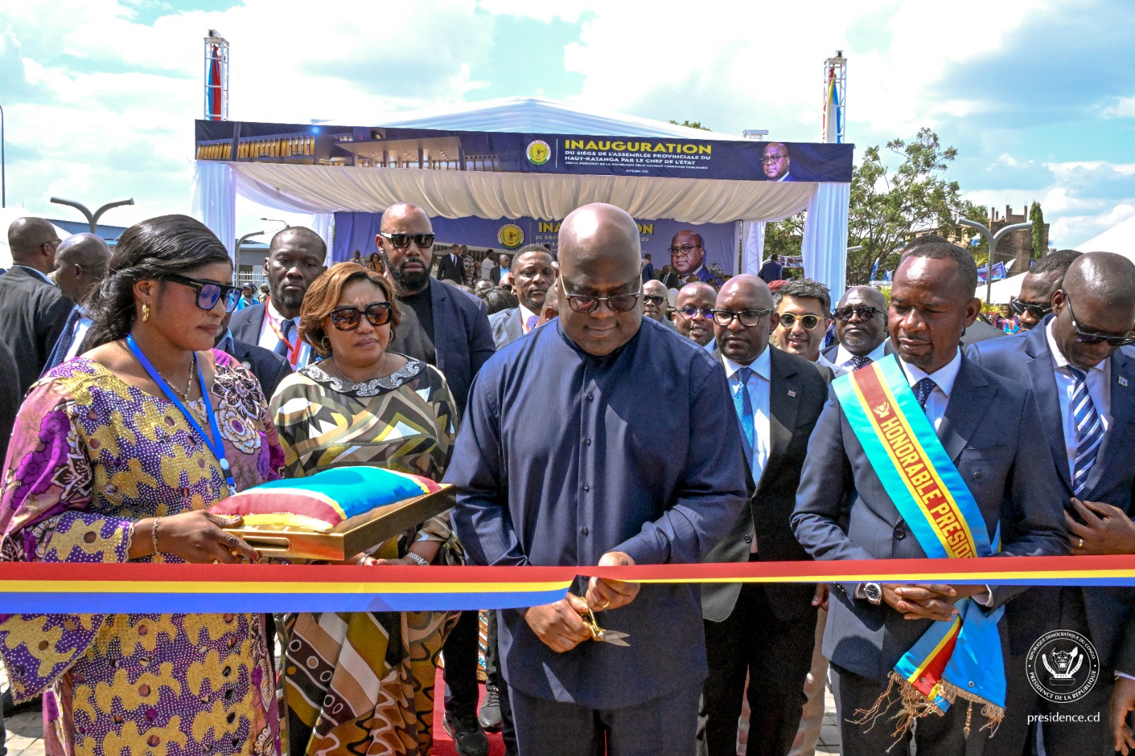 LUBUMBASHI :  Le Chef de l’État a inauguré le nouveau bâtiment de l&rsquo;Assemblée provinciale du HAUT-KATANGA