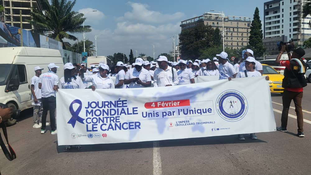 Kinshasa : Une marche de santé pour sensibiliser sur la journée du 4 février dédié à la lutte contre le cancer