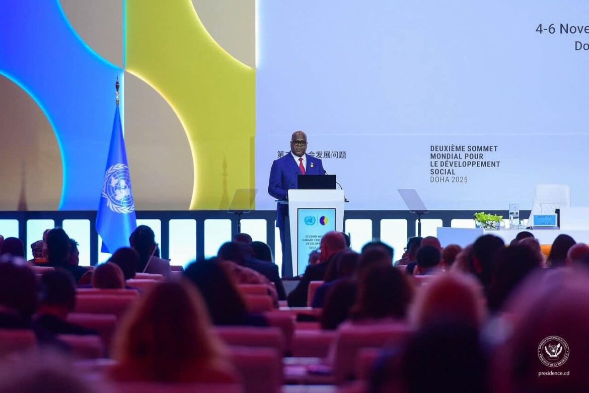 À Doha, Félix Tshisekedi érige la dignité humaine en pilier du développement social
