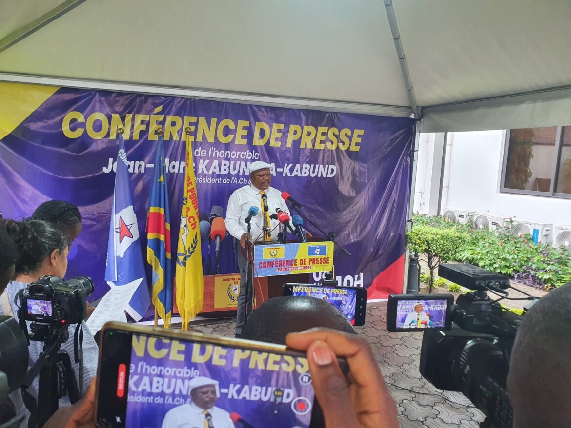 Kabund lance l’ultimatum à Tshisekedi: Dialogue ou mobilisation dès le 15 décembre 2025
