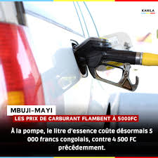 Mbujimayi étouffe sous une nouvelle flambée du prix du carburant : Le litre d’essence grimpe à 5 500 FC