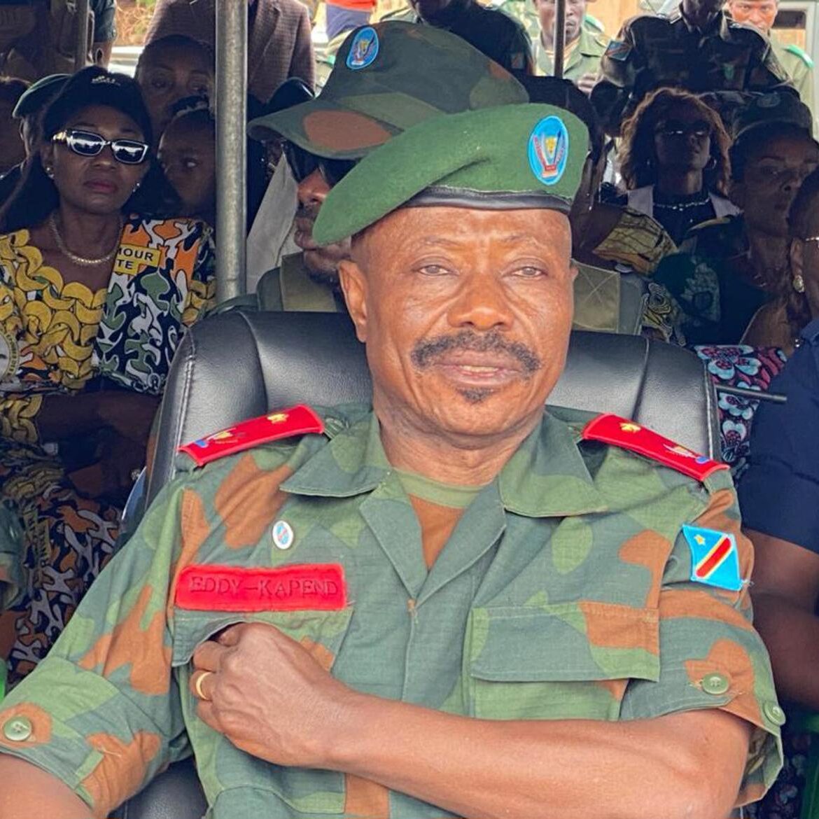 RDC : Le général Eddy Kapend sonne la mobilisation dans la 22ᵉ région militaire