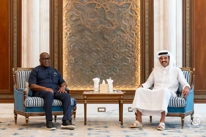 Tshisekedi et l’Émir du Qatar : une rencontre sous le signe de la solidarité et de la médiation